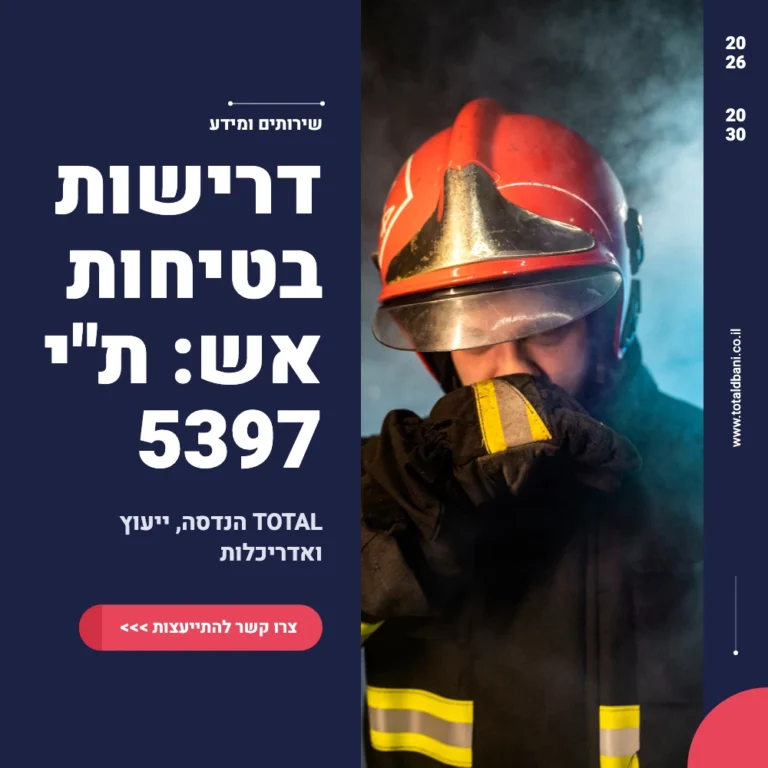 תקנות בטיחות אש מדריך